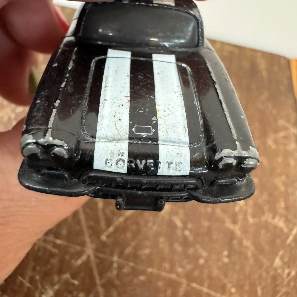 Matchbox 1998 62 Corvette Diecast Car Black Red White‎ Taco Bell Vintage Toy